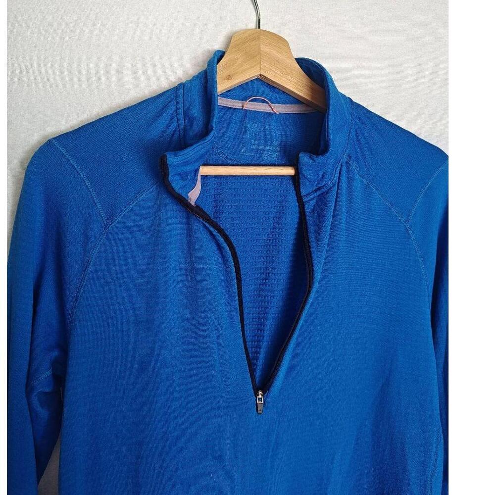 Patagonia Capilene Base Layer Pullover Blue Quarter Zip Thermal Long Sleeve M‎ - Picture 5 of 10